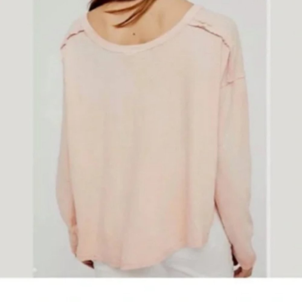 Free People First Love Lace-up Long Sleeve - L - Picture 2 of 11